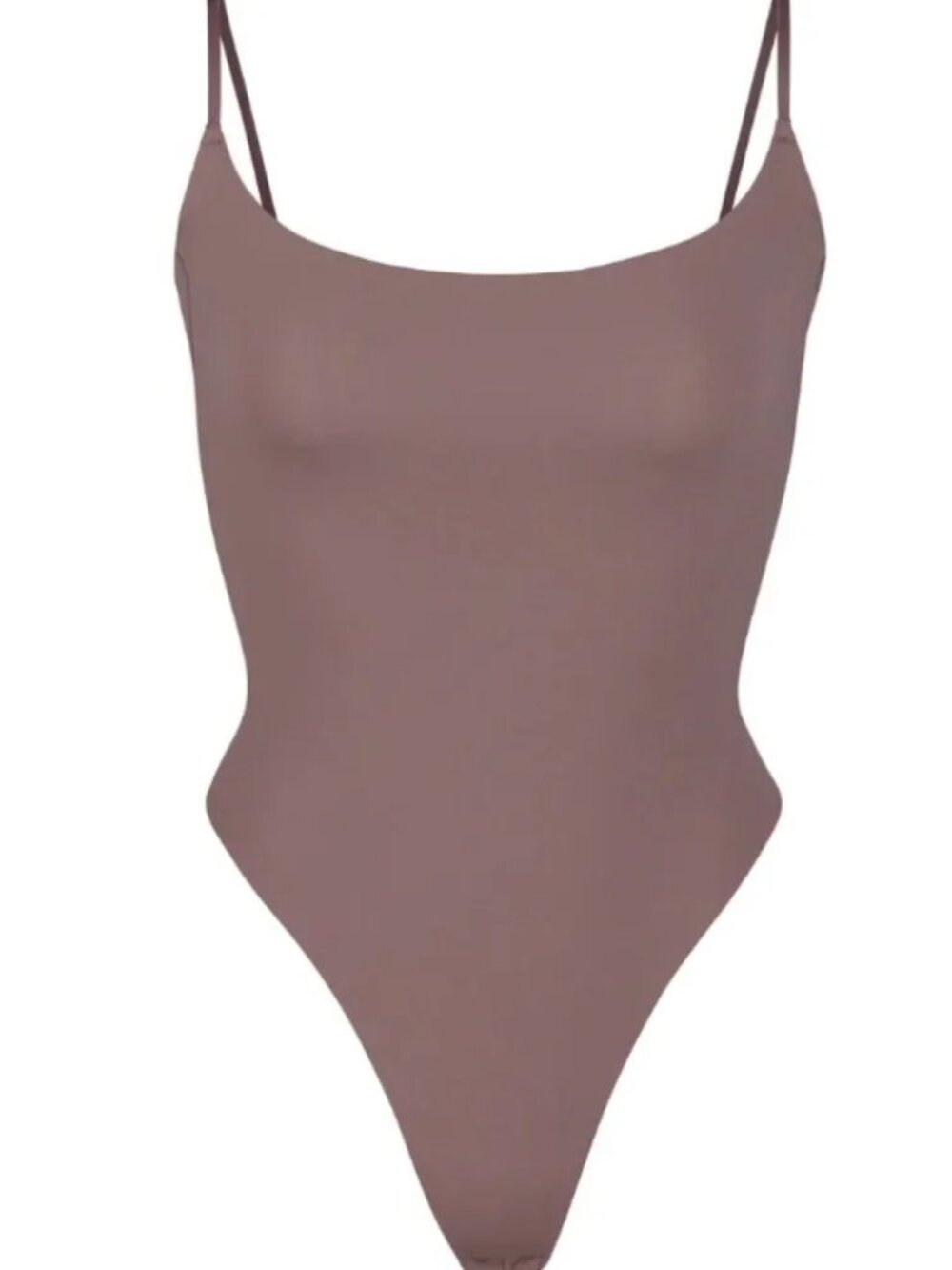 SKIMS Fits Everybody Cami Bodysuit in Umber